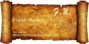 Fuith Margit névjegykártya